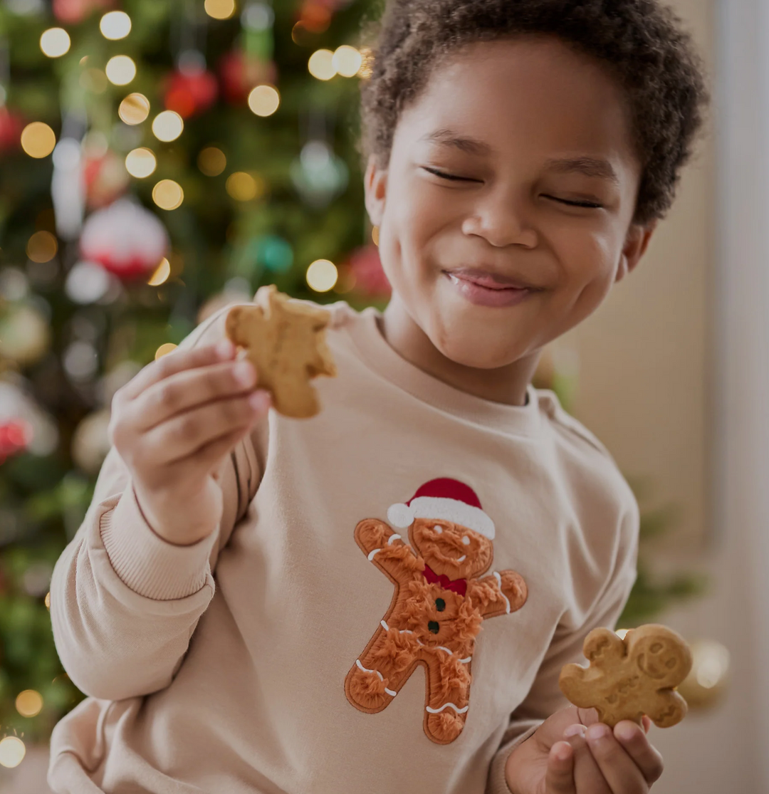 Taupe Gingerbread Man Sweatshirt