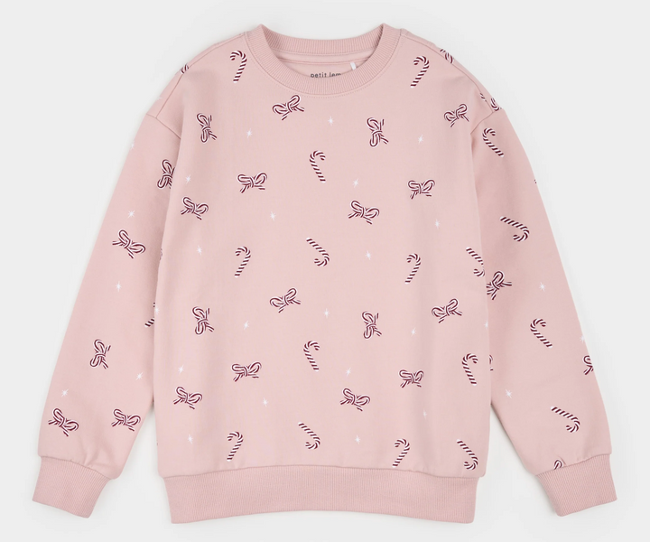 Lt Pink Candy Cane Dreams Sweatshirt