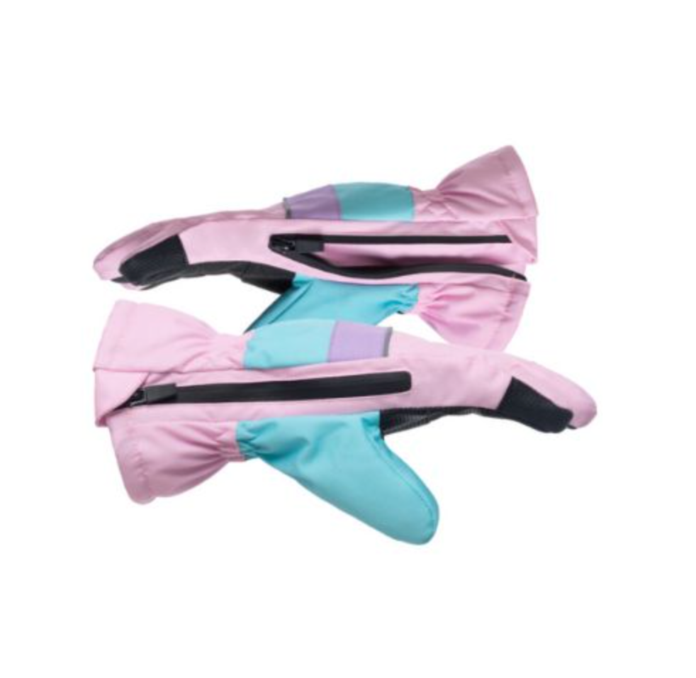 Zip Winter &amp; Ski Glove | Pink Colorblock