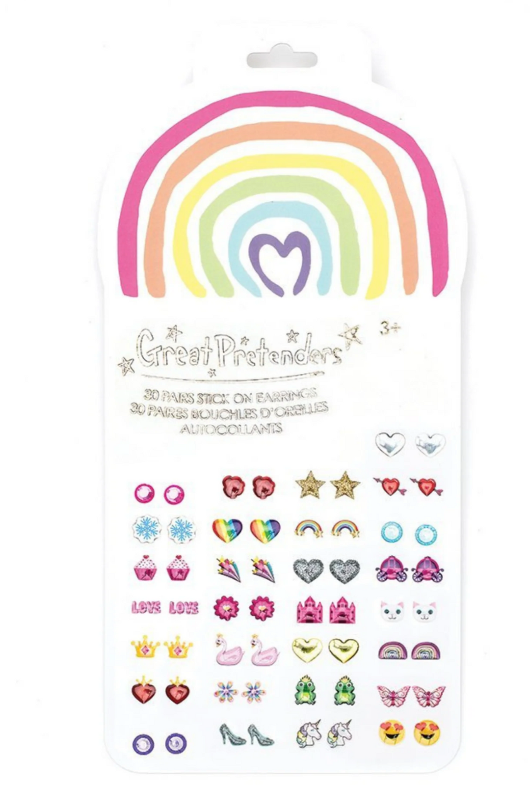Rainbow Love Sticker Earrings