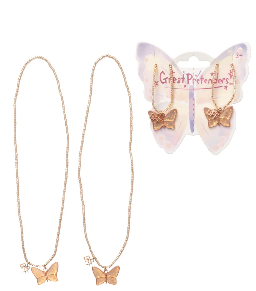 BFF Butterfly Share &amp; Tear Necklaces