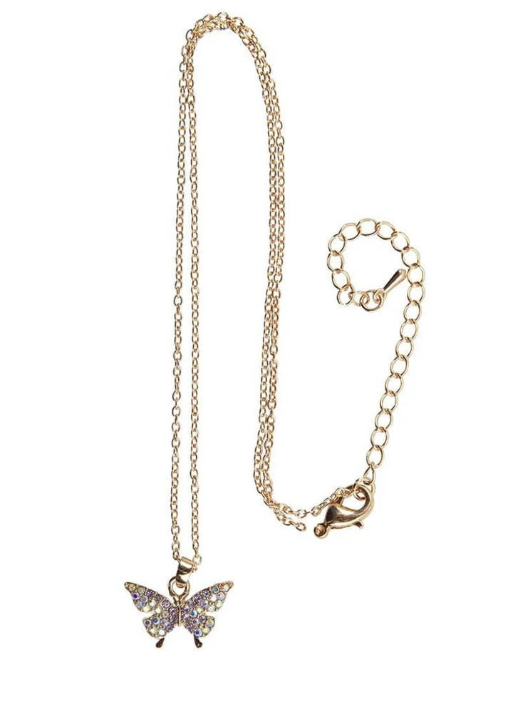 BFF Butterfly Gem Necklace