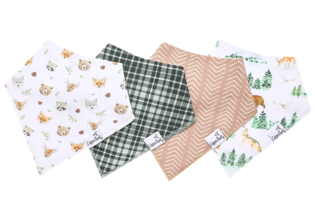 Copper Pearl Bandana Bib Set