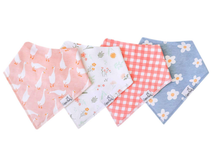 Copper Pearl Bandana Bib Set