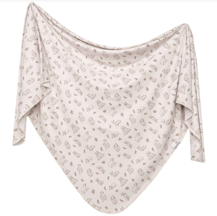 Copper Pearl Knit Swaddle Blanket