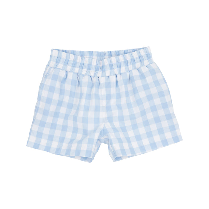Sheffield Shorts | Beale Street Blue Check with Worth Ave White