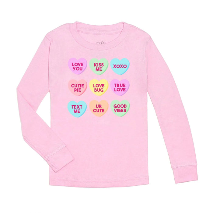 Candy Heart's Long Sleeve Shirt | Pink