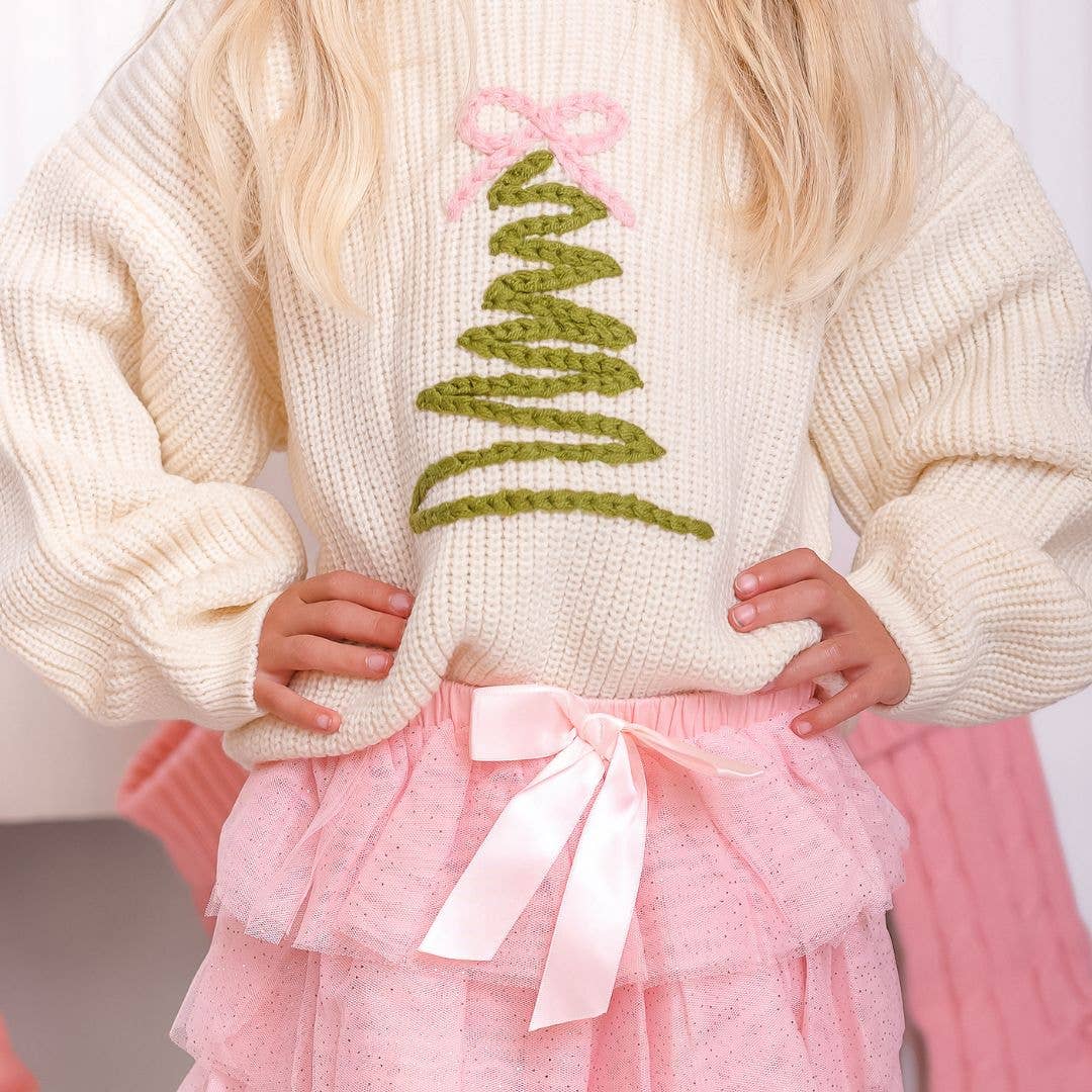 Coquette Christmas Tree Sweater