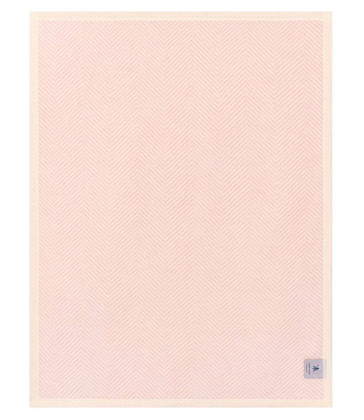 Harborview Herringbone Ballet Pink Mini Blanket: Mini