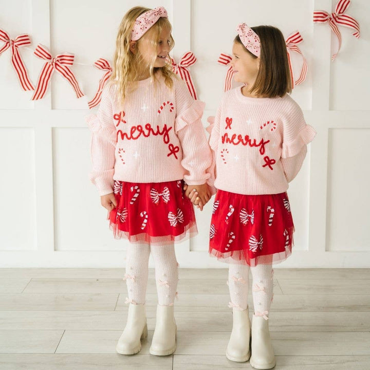 Candy Cane Coquette Sequin Tutu