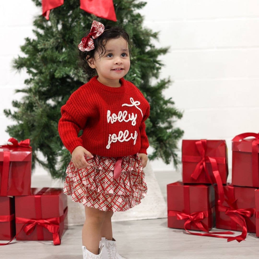 Holly Jolly Bow Christmas Sweater