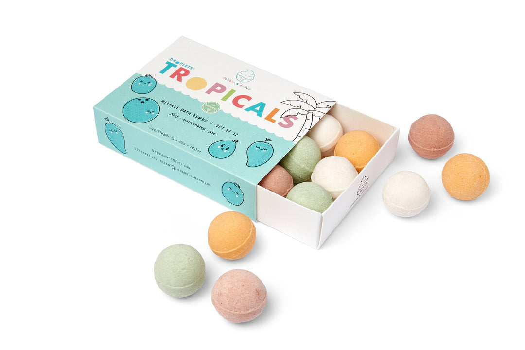 Natural Tropical Mini Bath Bombs