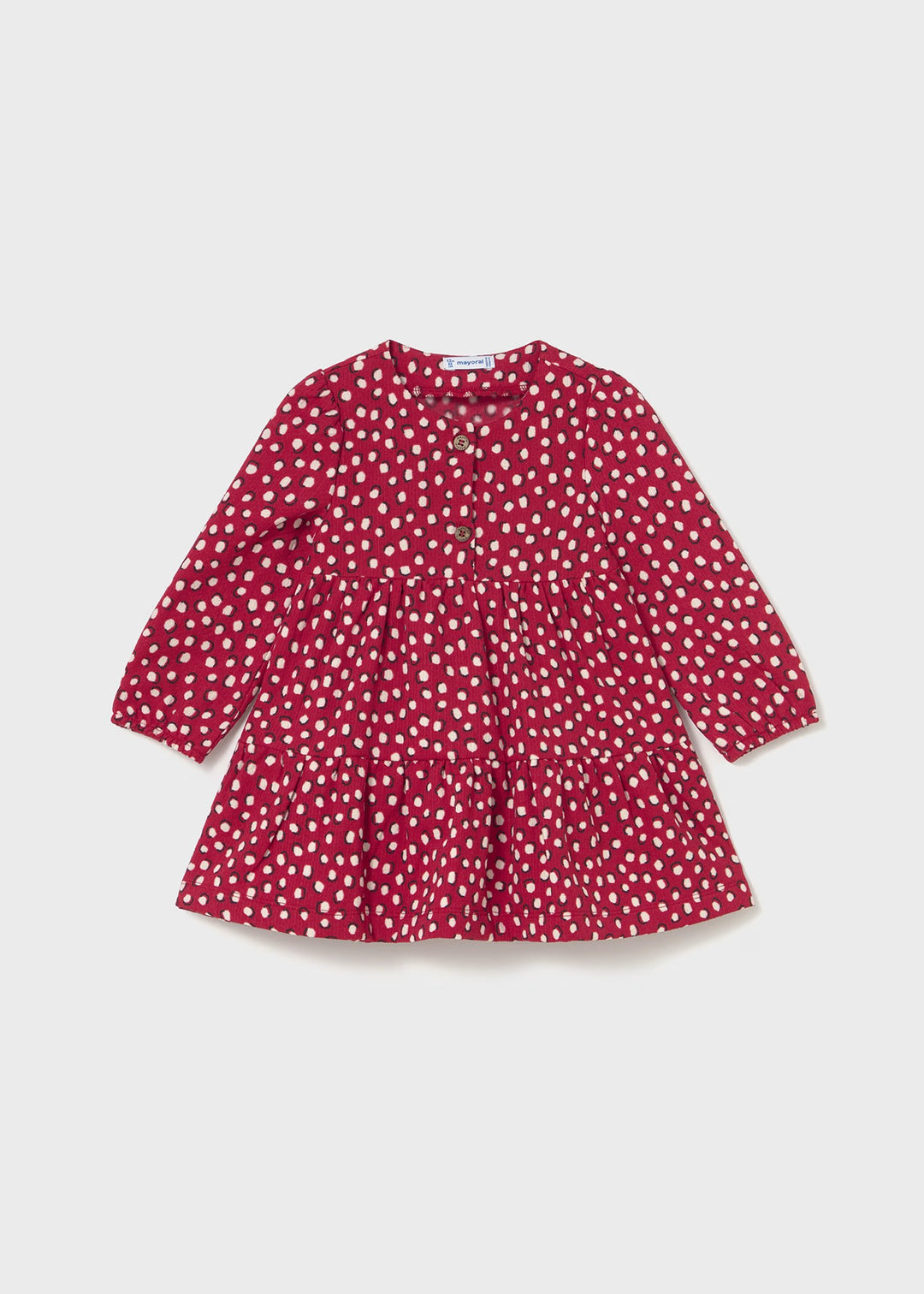 2915 | Red Printed Baby Dress