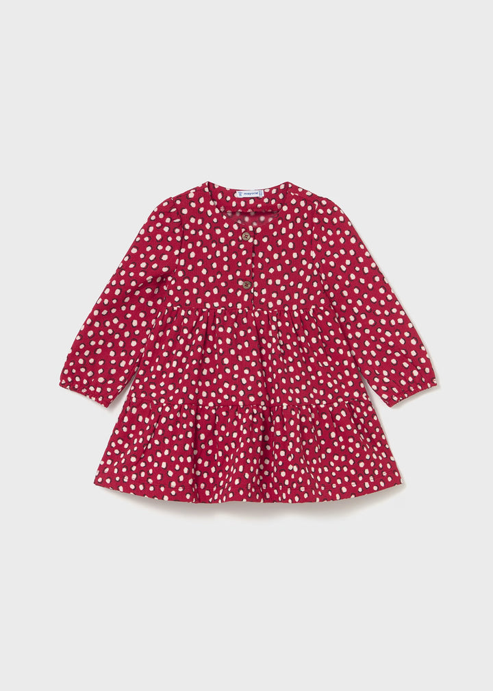 2915 | Red Printed Baby Dress