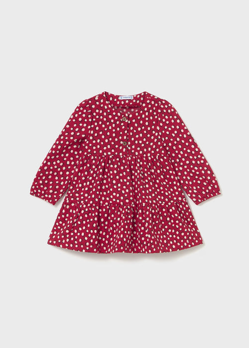 2915 | Red Printed Baby Dress