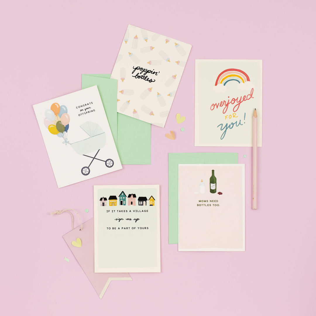 Baby Bottles New Baby Card