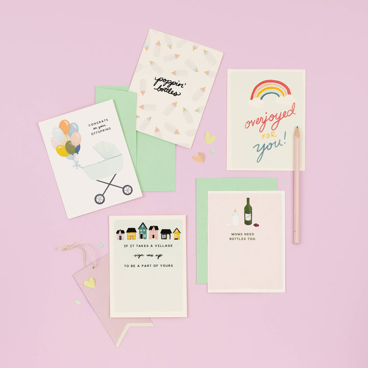 Baby Bottles New Baby Card