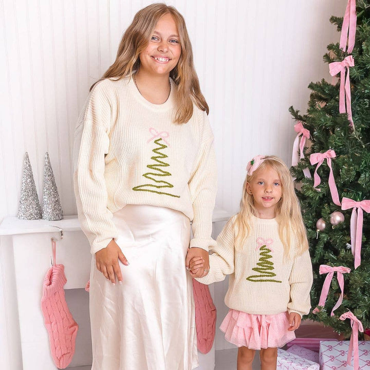 Coquette Christmas Tree Sweater