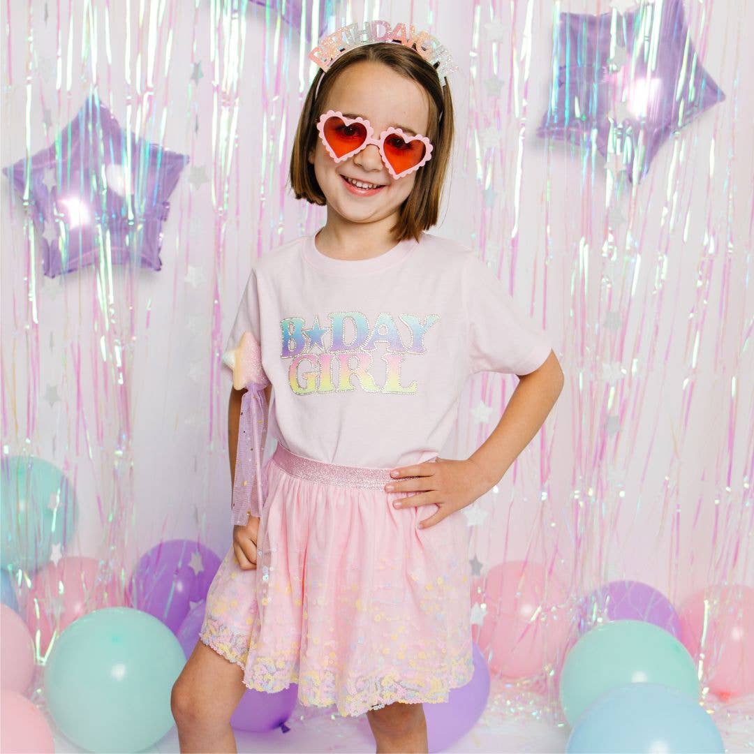 Pastel Rainbow BDay Patch  T-Shirt
