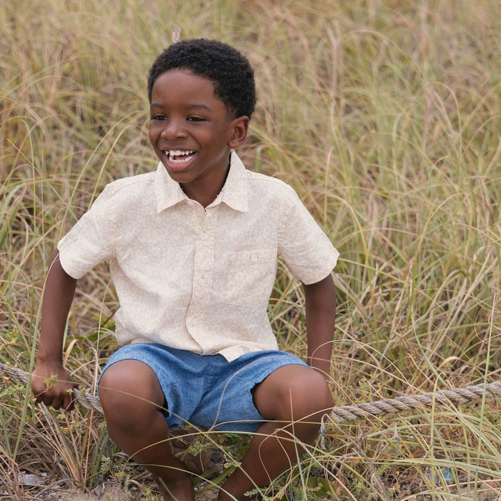 Linen Short Sleeve Shirt | Sandy Floral