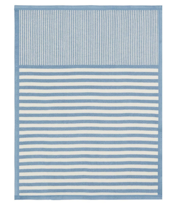 Sweet Pea Blue Stripe Mini Blanket