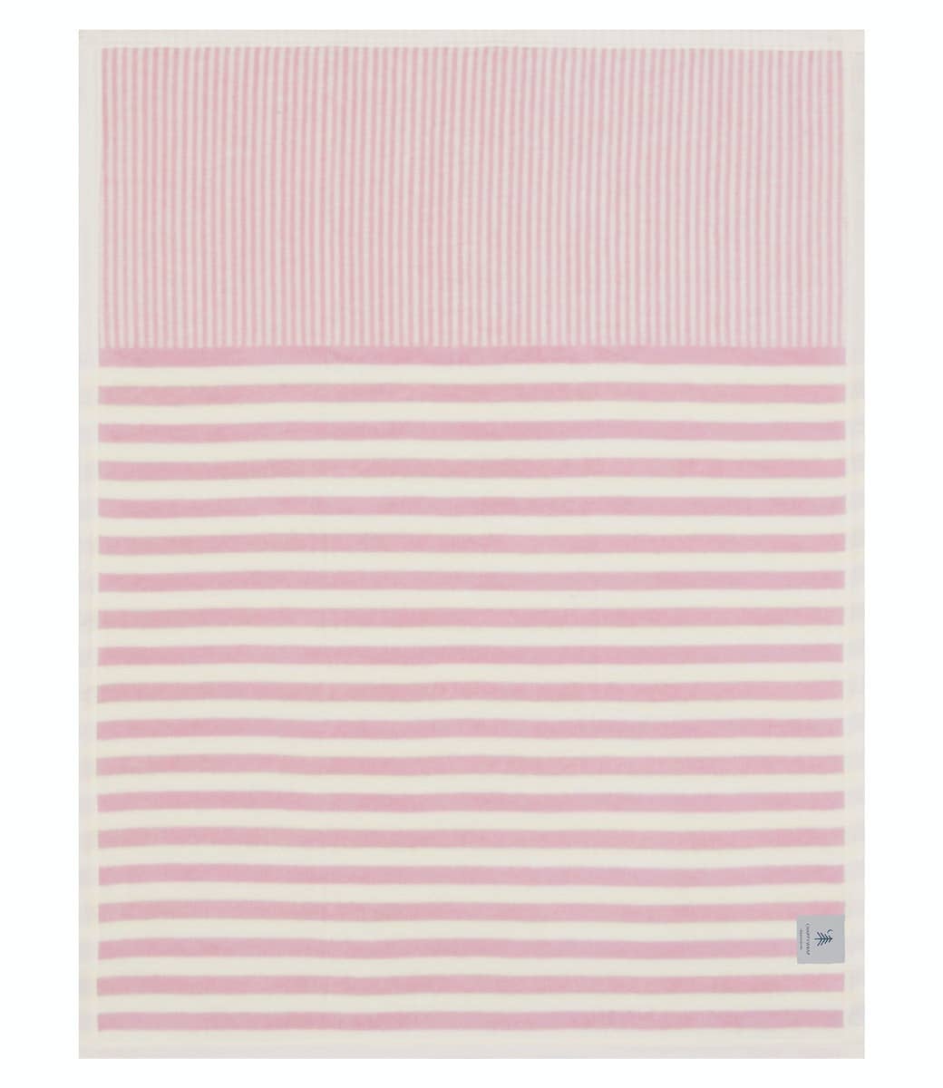 Sweet Pea Pink Stripe Mini Blanket