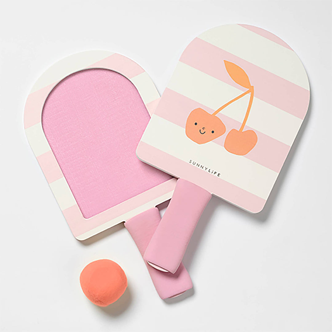 Kids Velcro Beach Bats Cotton Candy Cherry