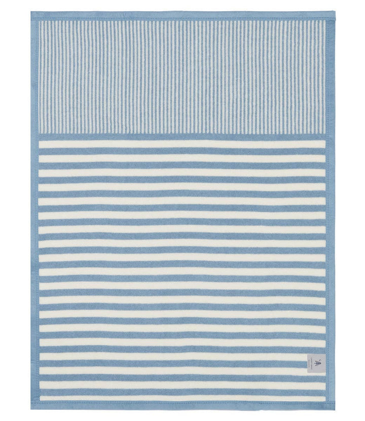 Sweet Pea Blue Stripe Mini Blanket