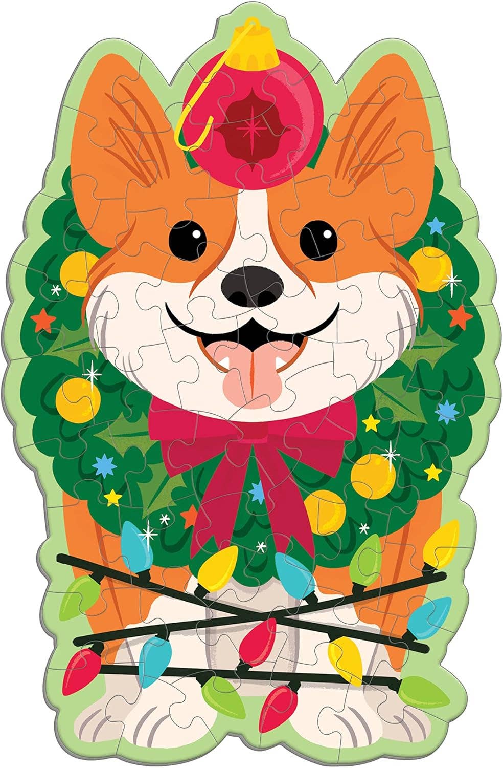 Christmas Corgi 48 Pc Mini Puzzle