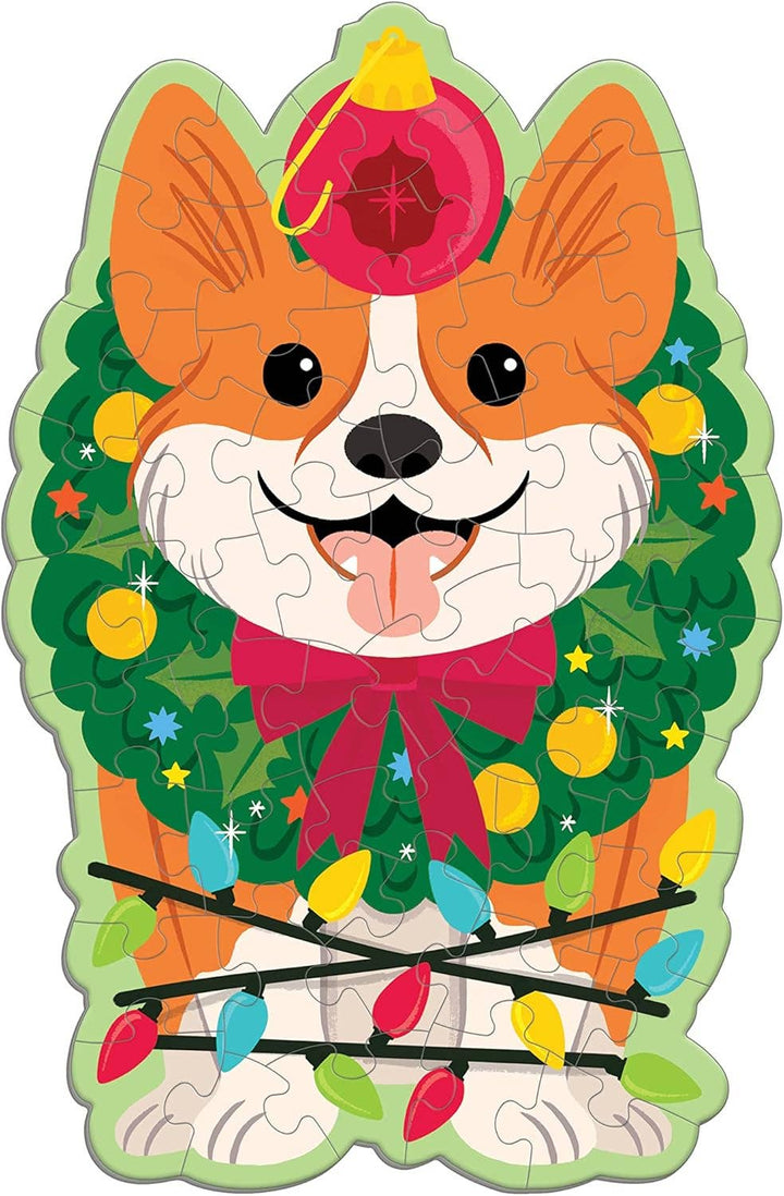 Christmas Corgi 48 Pc Mini Puzzle