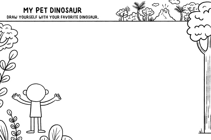 Mini Doodles | Let's Draw Dinosaurs