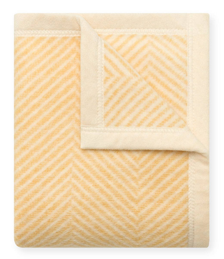 Harborview Herringbone Butter Yellow Mini Blanket: Mini