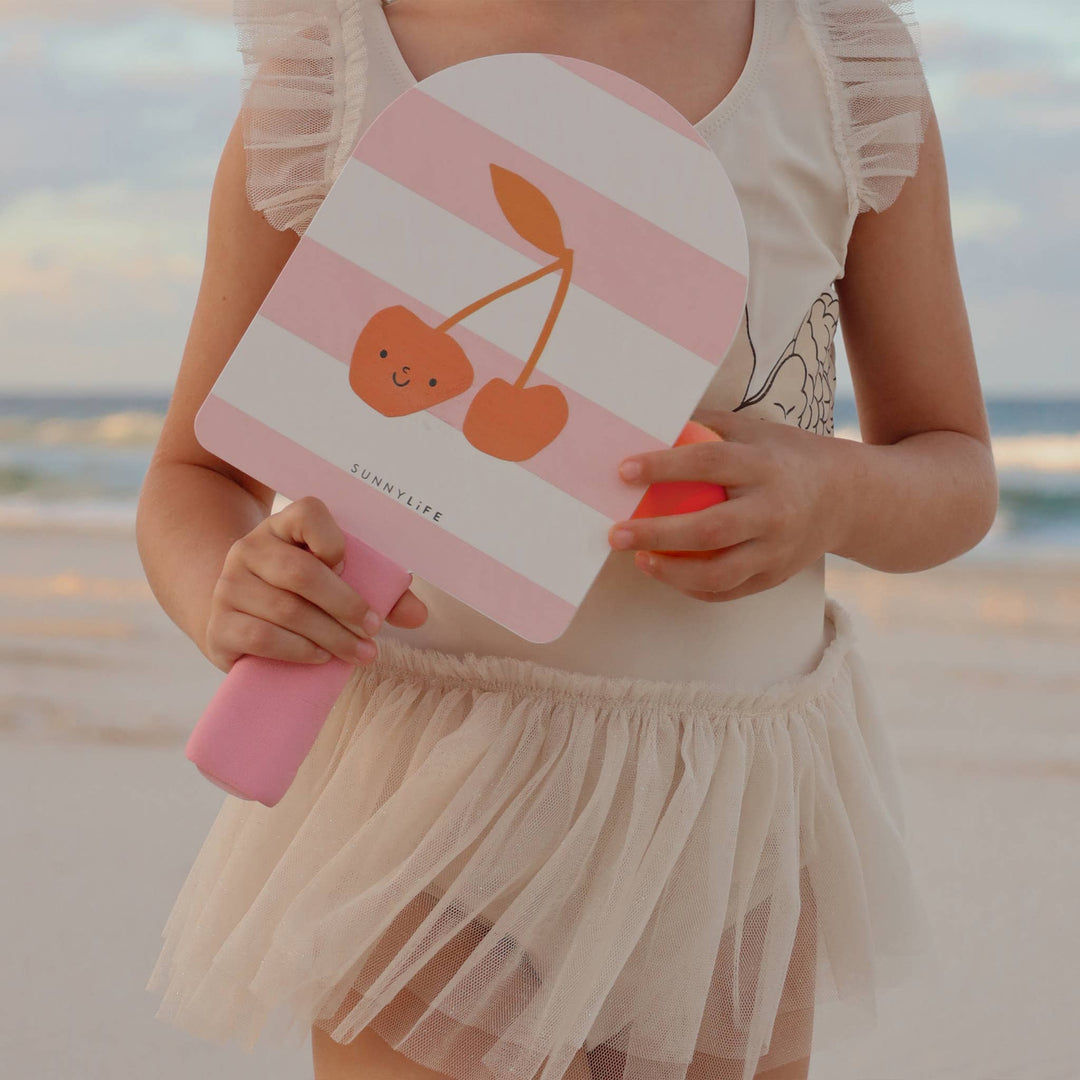 Kids Velcro Beach Bats Cotton Candy Cherry