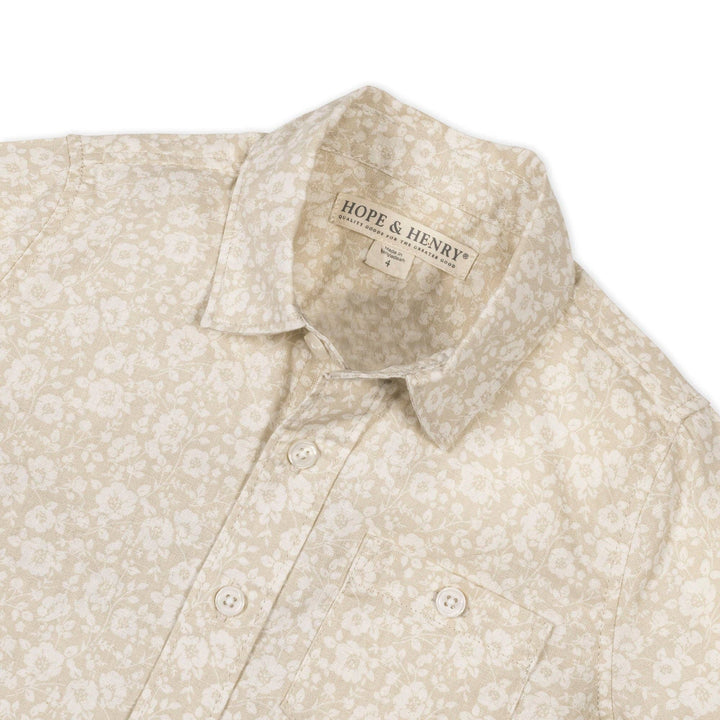 Linen Short Sleeve Shirt | Sandy Floral