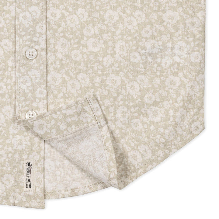 Linen Short Sleeve Shirt | Sandy Floral