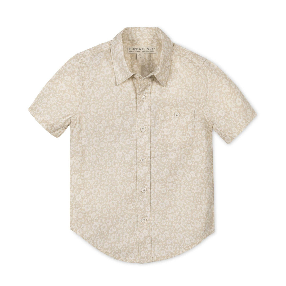 Linen Short Sleeve Shirt | Sandy Floral