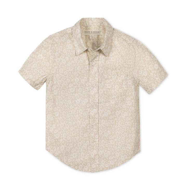 Linen Short Sleeve Shirt | Sandy Floral