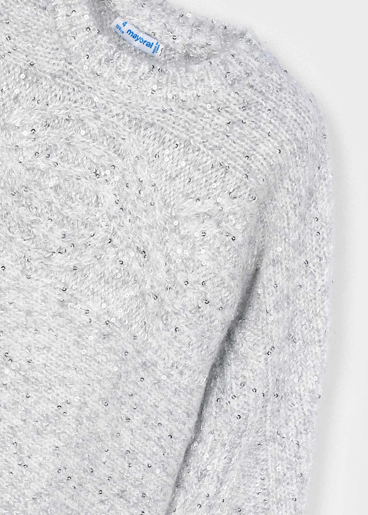 4306 | Silver Sequin Sweater