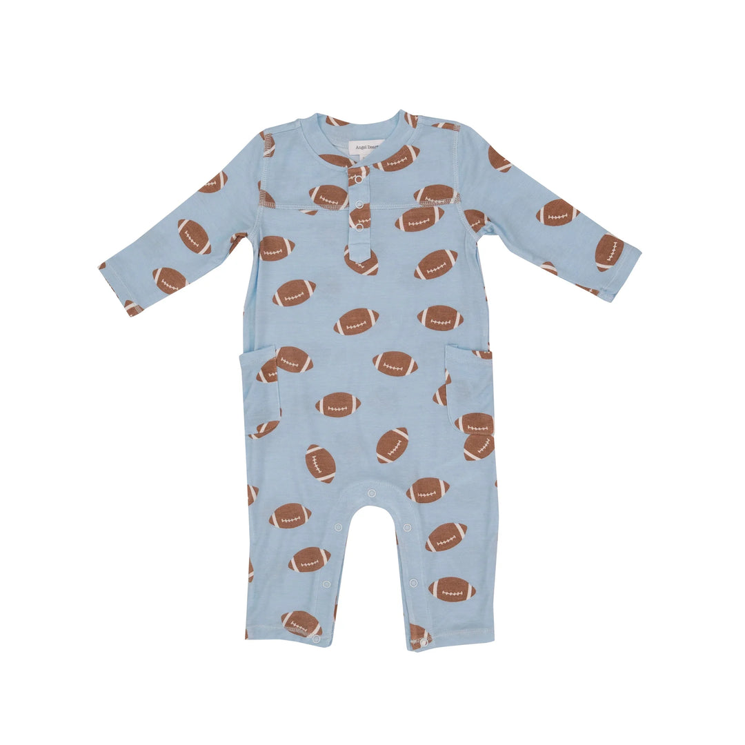 Romper | Blue Football