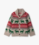 Oatmeal Elk Shawl Collar Cardigan