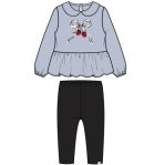 LT Blue Bow LS Top and Legging Set