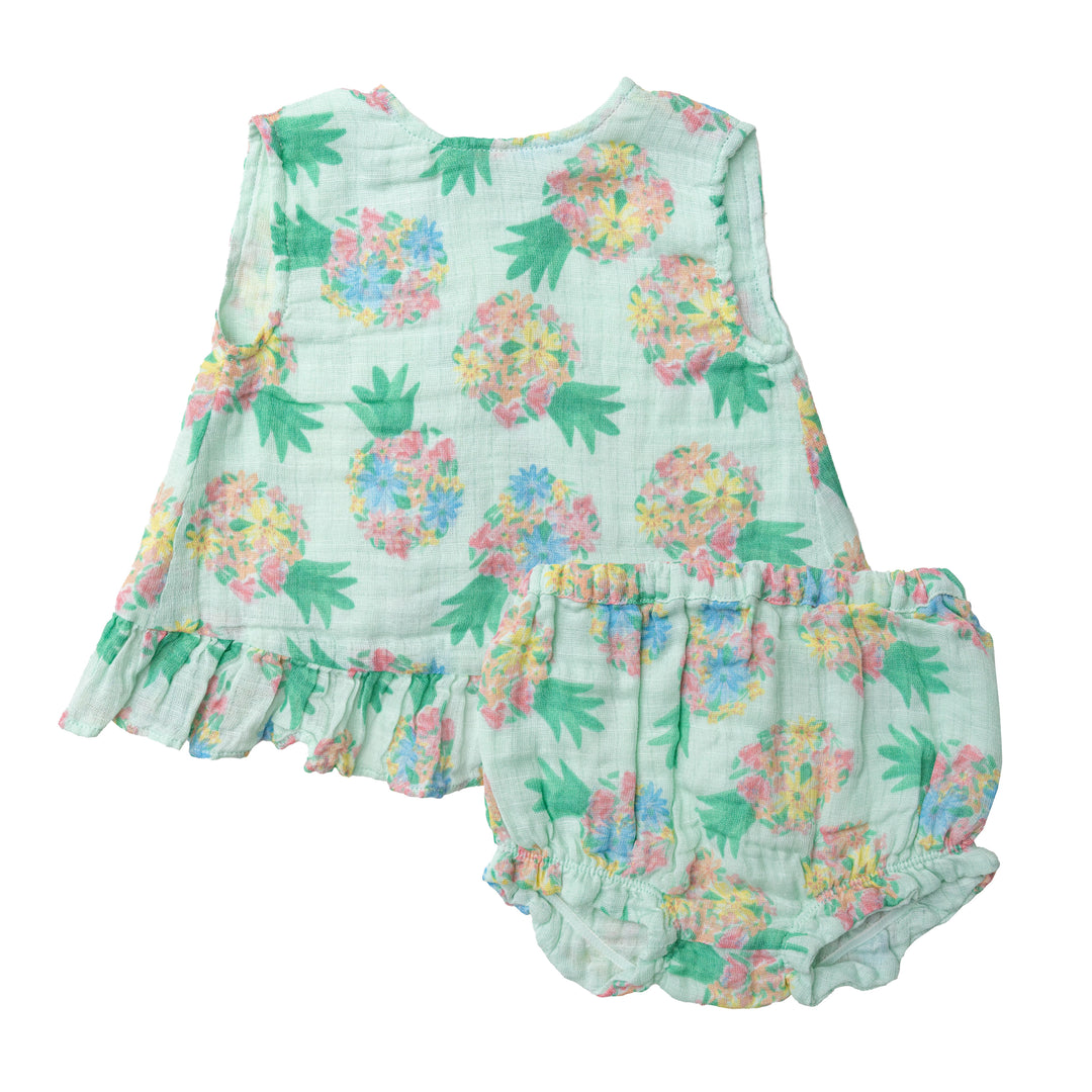 Muslin Ruffle Top &amp; Bloomers | Pretty Pineapples