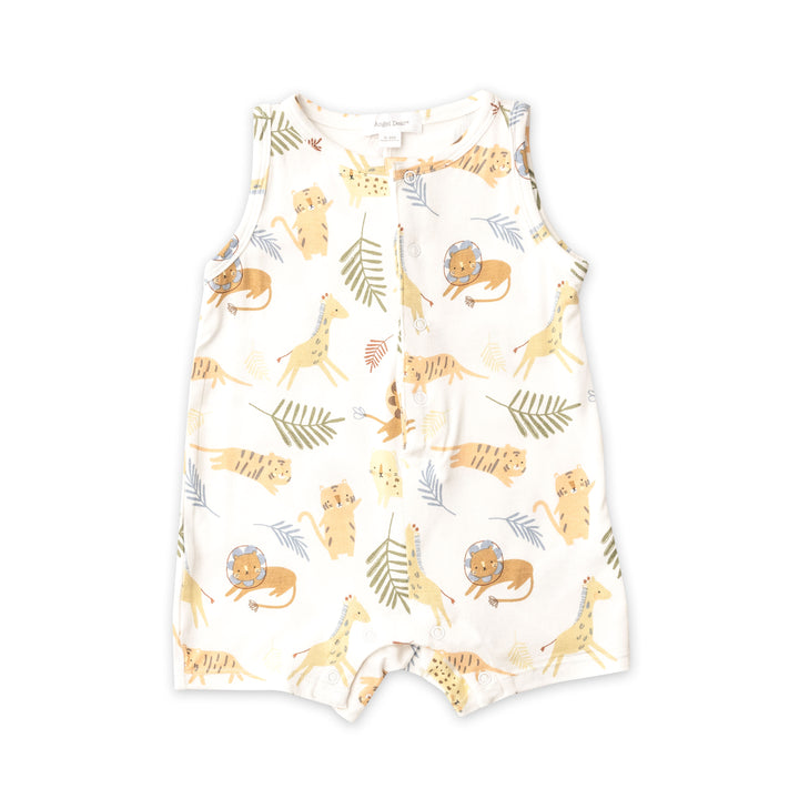 Bamboo Shortie Romper | Animal Friends