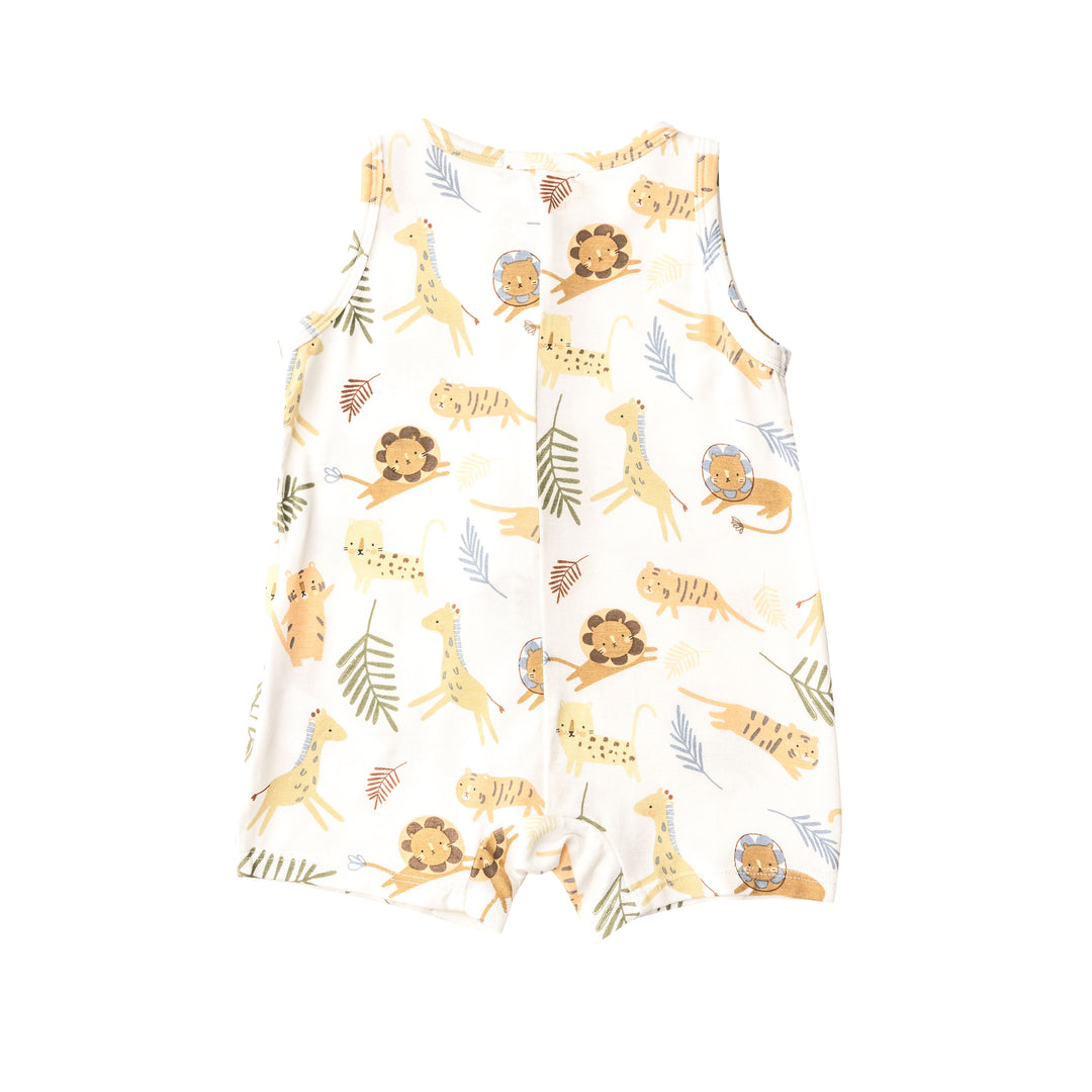 Bamboo Shortie Romper | Animal Friends