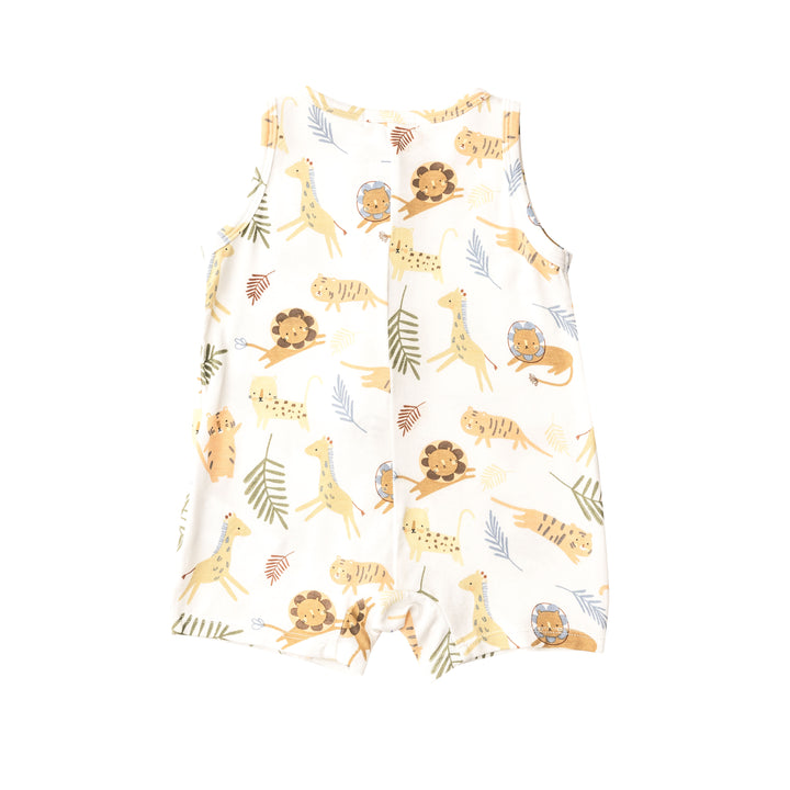 Bamboo Shortie Romper | Animal Friends