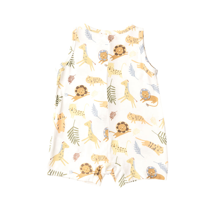 Bamboo Shortie Romper | Animal Friends