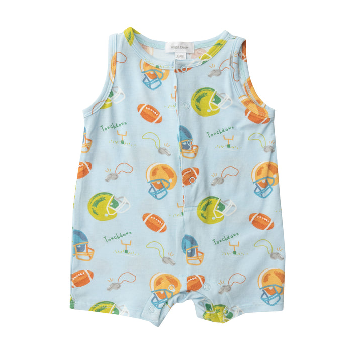 Bamboo Shortie Romper | Football