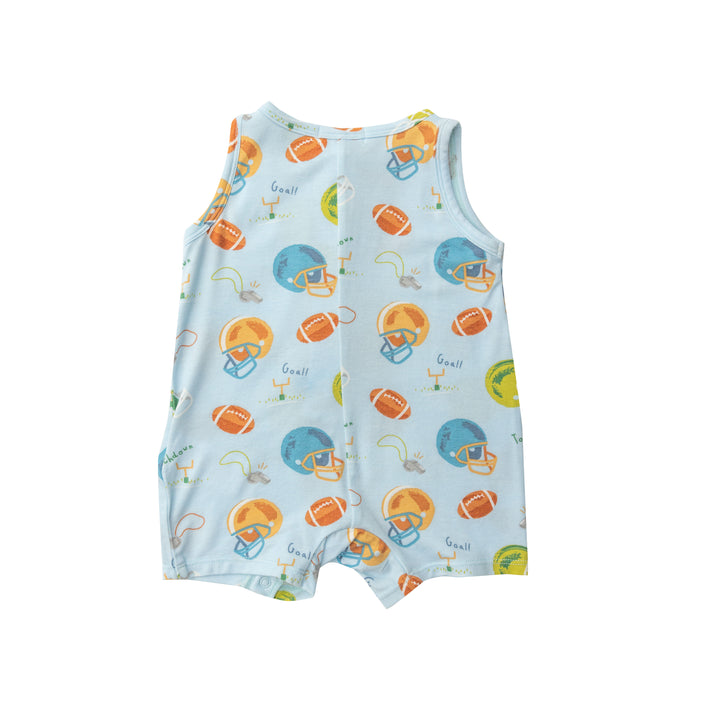Bamboo Shortie Romper | Football
