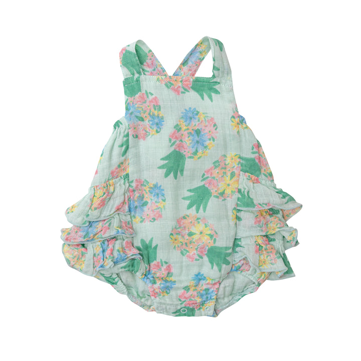 Muslin Ruffle Sunsuit | Pretty Pineapples