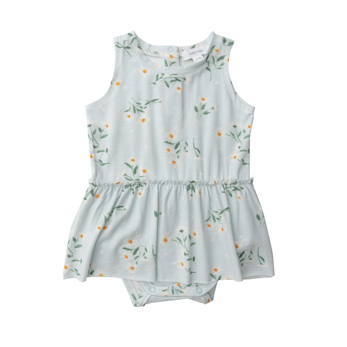 Bamboo Body Suit with Skirt | Daisies